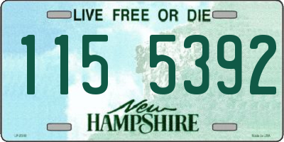 NH license plate 1155392