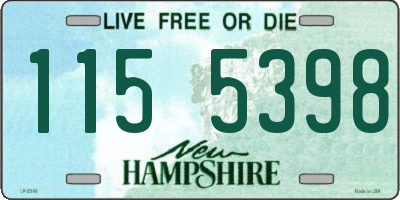 NH license plate 1155398