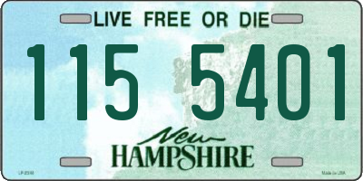 NH license plate 1155401