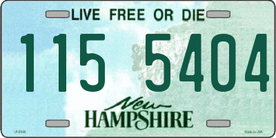 NH license plate 1155404
