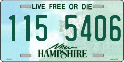 NH license plate 1155406