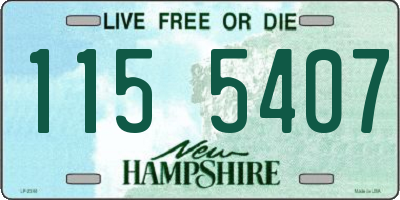 NH license plate 1155407