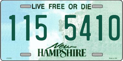NH license plate 1155410