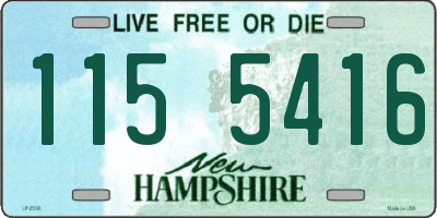 NH license plate 1155416