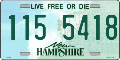 NH license plate 1155418