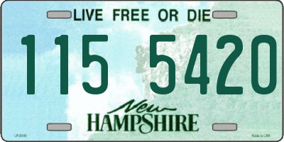 NH license plate 1155420