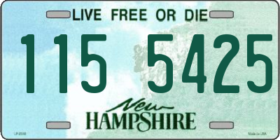 NH license plate 1155425