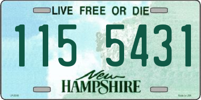 NH license plate 1155431