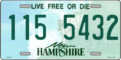 NH license plate 1155432