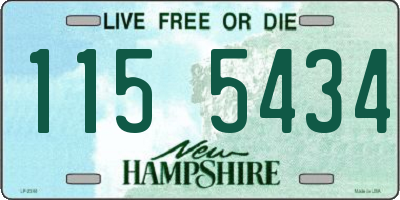 NH license plate 1155434