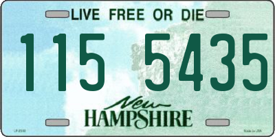 NH license plate 1155435