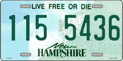 NH license plate 1155436