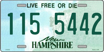 NH license plate 1155442