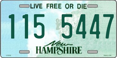 NH license plate 1155447