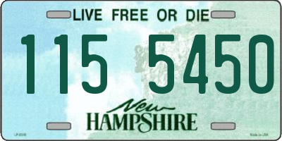 NH license plate 1155450