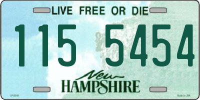 NH license plate 1155454