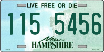 NH license plate 1155456