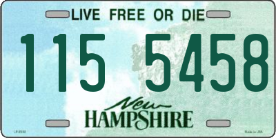 NH license plate 1155458