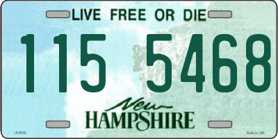 NH license plate 1155468