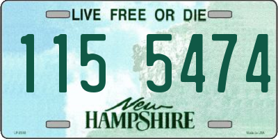 NH license plate 1155474