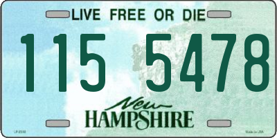 NH license plate 1155478