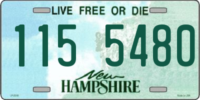 NH license plate 1155480