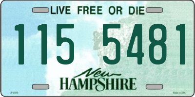NH license plate 1155481