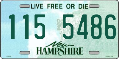 NH license plate 1155486