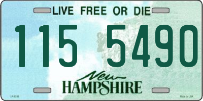 NH license plate 1155490