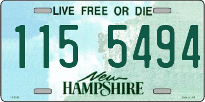 NH license plate 1155494