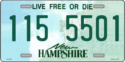NH license plate 1155501
