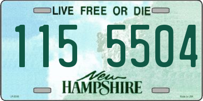 NH license plate 1155504