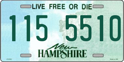 NH license plate 1155510