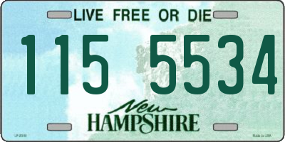 NH license plate 1155534