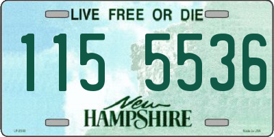 NH license plate 1155536