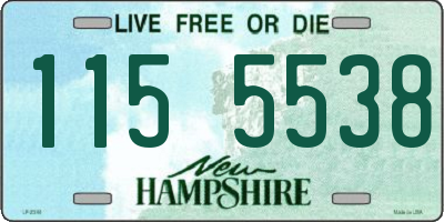 NH license plate 1155538