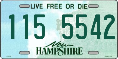 NH license plate 1155542