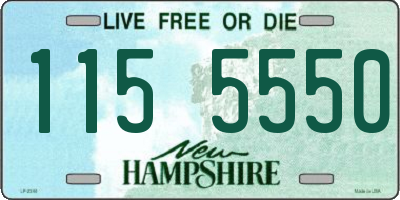 NH license plate 1155550