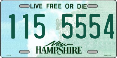 NH license plate 1155554