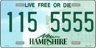 NH license plate 1155555