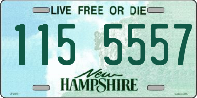 NH license plate 1155557