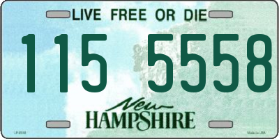NH license plate 1155558
