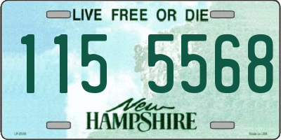 NH license plate 1155568