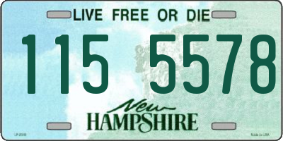 NH license plate 1155578