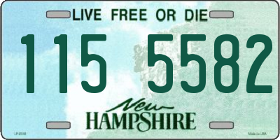 NH license plate 1155582