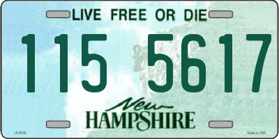NH license plate 1155617