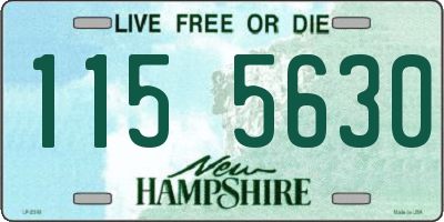 NH license plate 1155630
