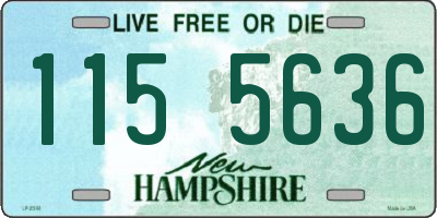 NH license plate 1155636