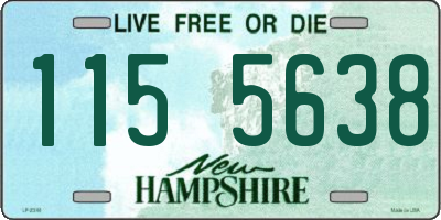 NH license plate 1155638