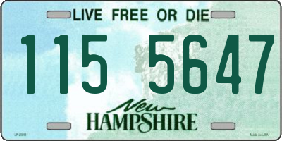 NH license plate 1155647